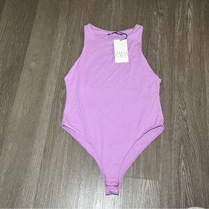 Zara high neck bodysuit size L
